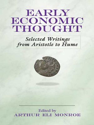 cover image of Early Economic Thought